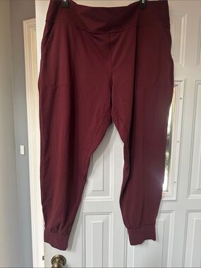 lululemon Pocket Wine Red Leggings